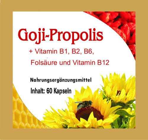 Goji-Propolis + Vitamin B1, B2, B6, Folsäure u. Vitamin B12
