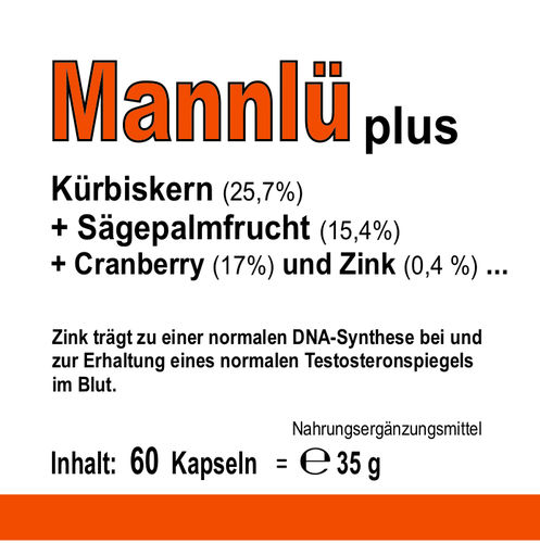 Mannlü plus Kürbiskern + Sägepalmfrucht